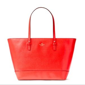 Kate Spade Grand Street Medium Tote in Crab Red 🦀